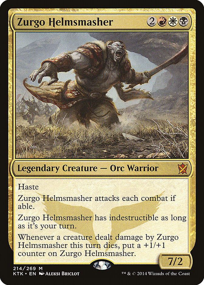 Zurgo Helmsmasher 214 - Khans of Tarkir MTG card