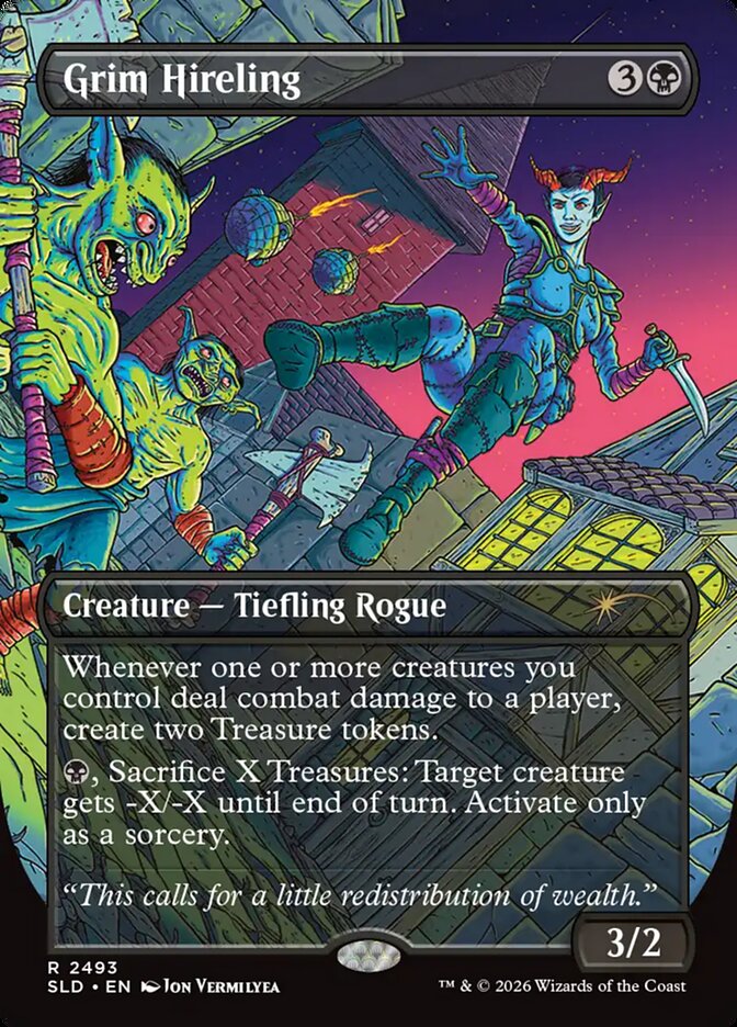 Grim Hireling 2493 - Secret Lair Drop MTG card