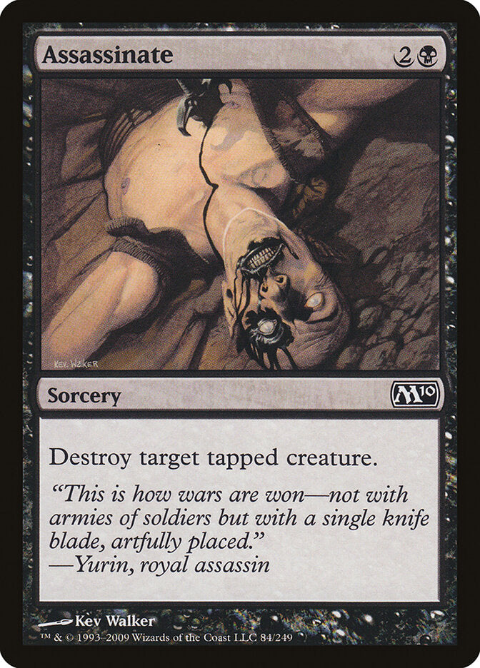 Assassinate 84 - Magic 2010 MTG card