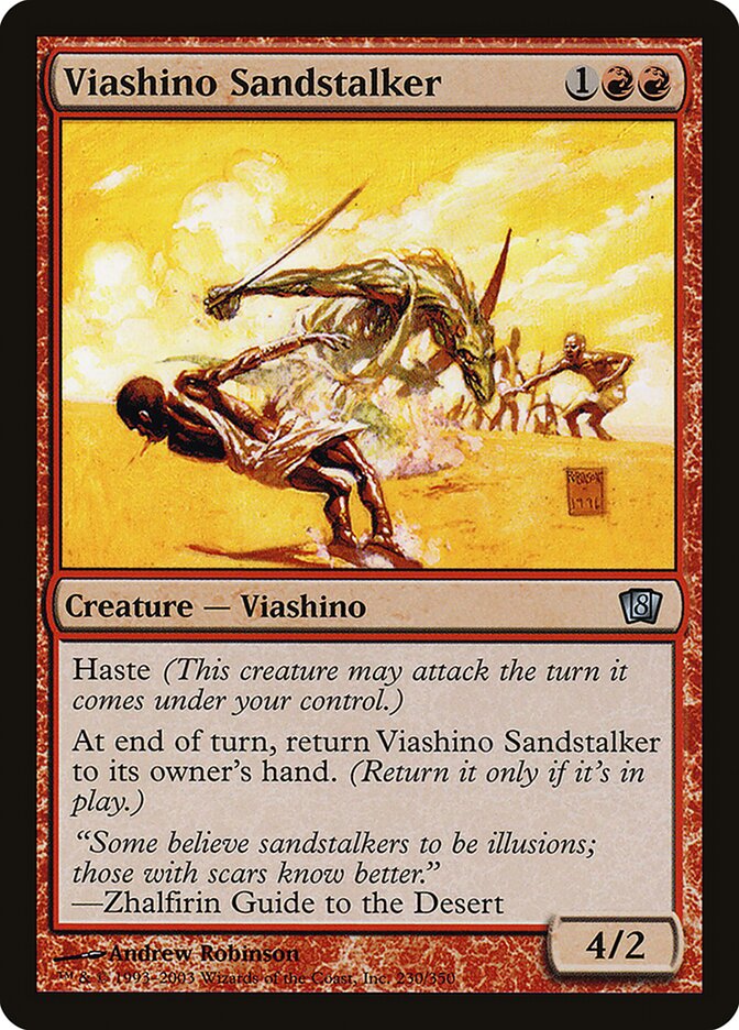 Viashino Sandstalker 230★ - Eighth Edition MTG card
