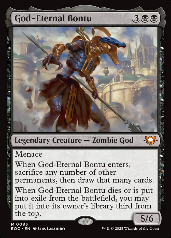 God-Eternal Bontu 83 - Edge of Eternities Commander MTG card