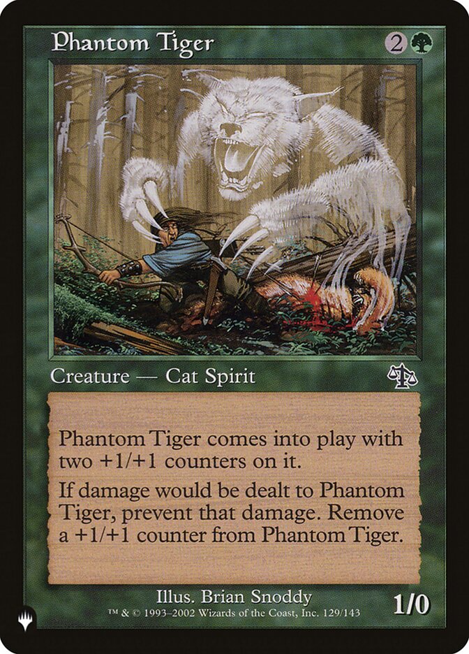 Phantom Tiger JUD-129 - The List MTG card