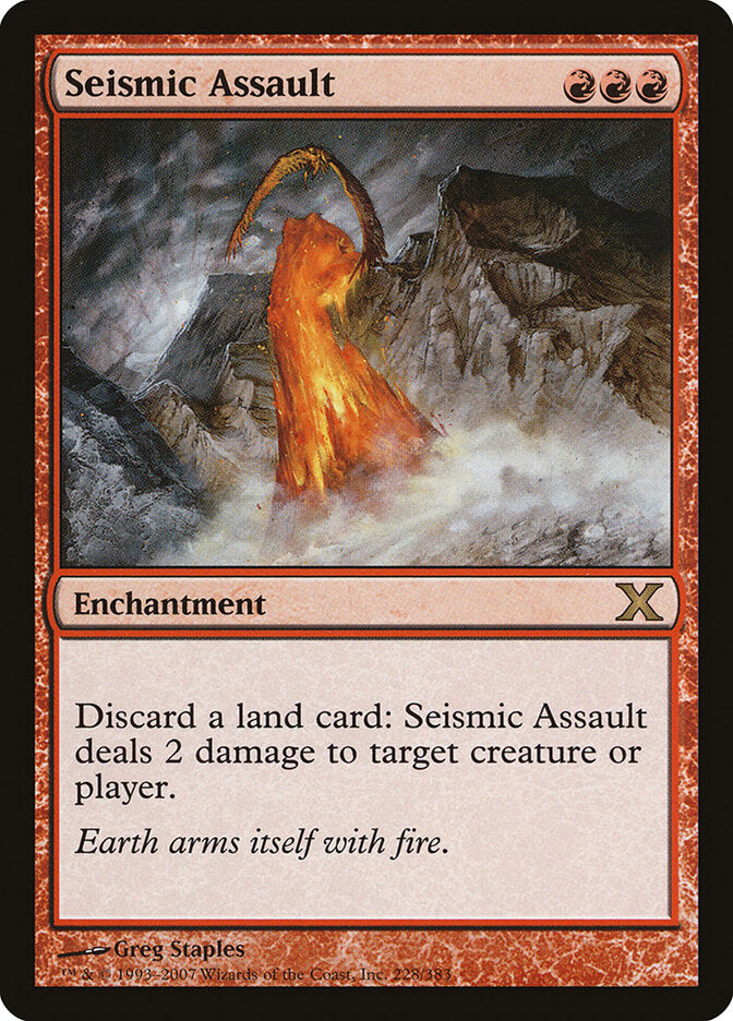 Seismic Assault 228 - Tenth Edition MTG card
