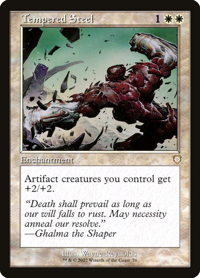 Tempered Steel 76 - The Brothers' War Commander MTG card