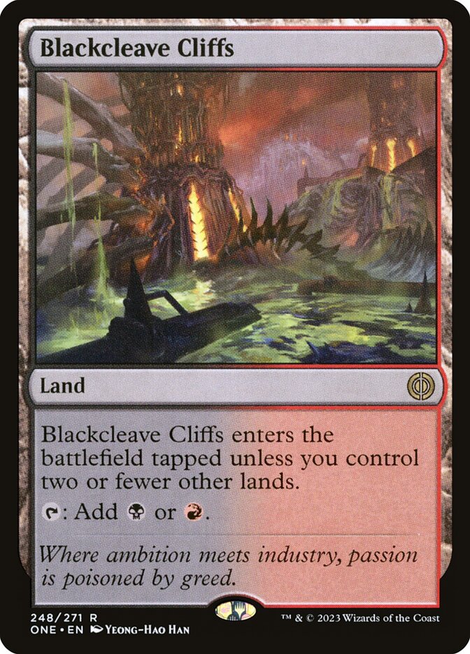 Blackcleave Cliffs 248 - Phyrexia: All Will Be One MTG card