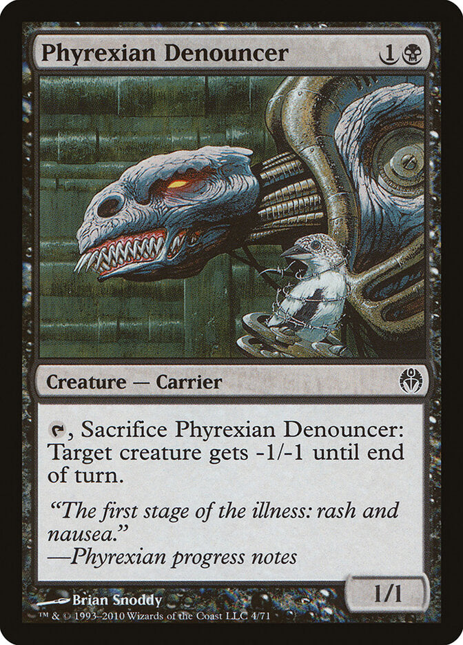 Phyrexian Denouncer 4 - Duel Decks: Phyrexia vs. the Coalition MTG card