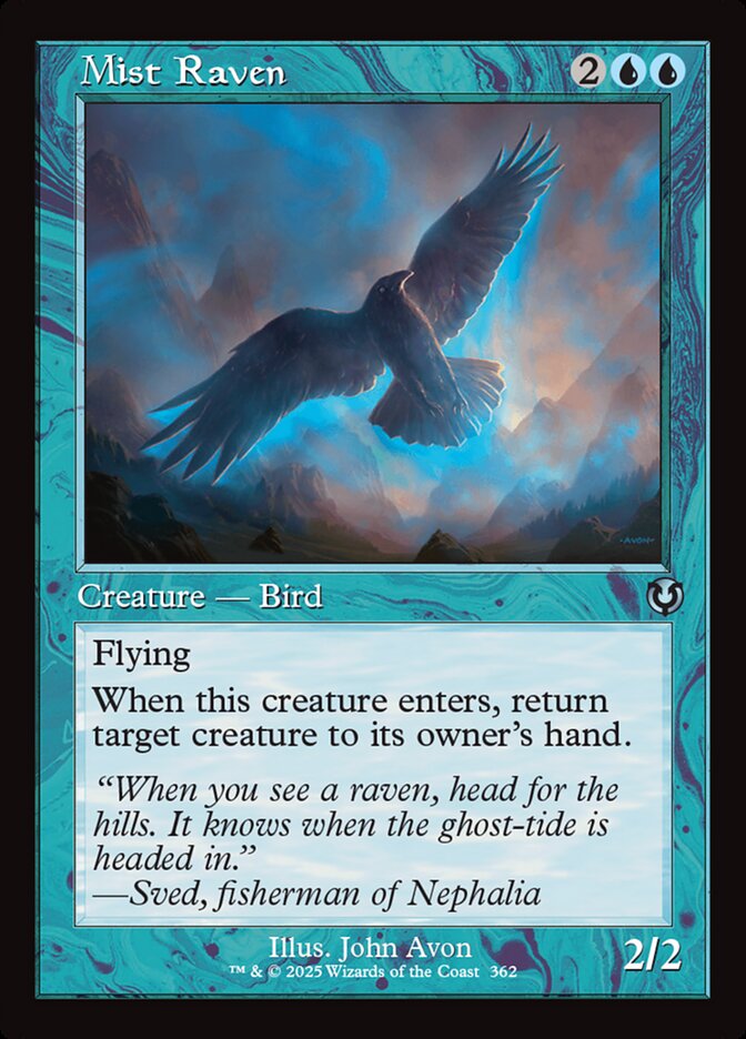 Mist Raven 362 - Innistrad Remastered MTG card