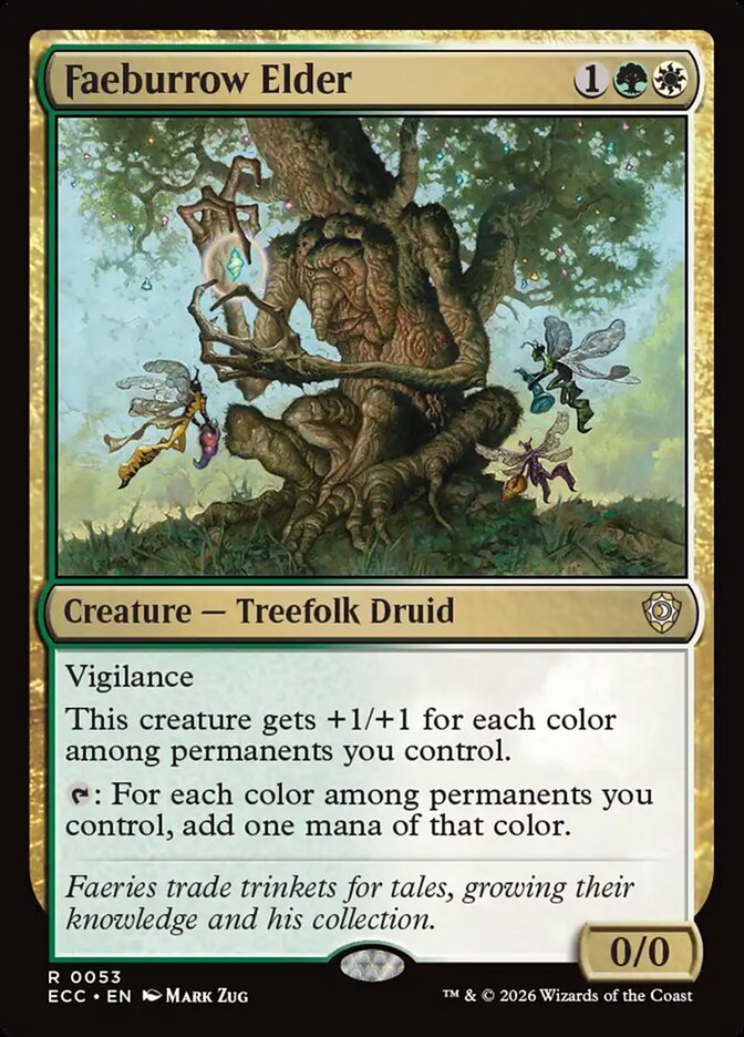 Faeburrow Elder 53 - Lorwyn Eclipsed Commander MTG card