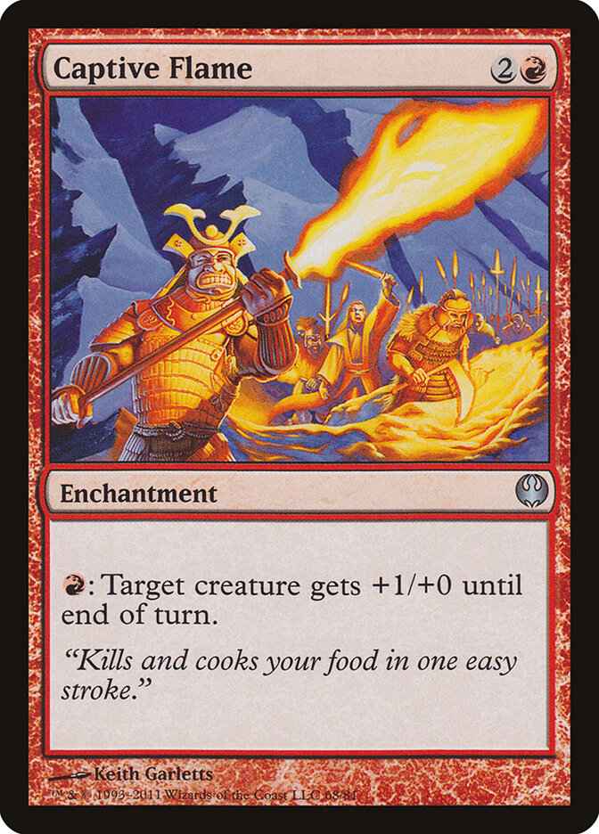 Captive Flame 68 - Duel Decks: Knights vs. Dragons MTG card