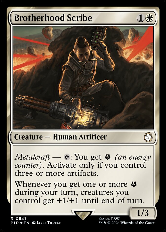 Brotherhood Scribe 541 - Fallout MTG card