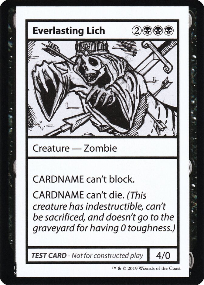 Everlasting Lich 41 - Mystery Booster Playtest Cards 2021 MTG card