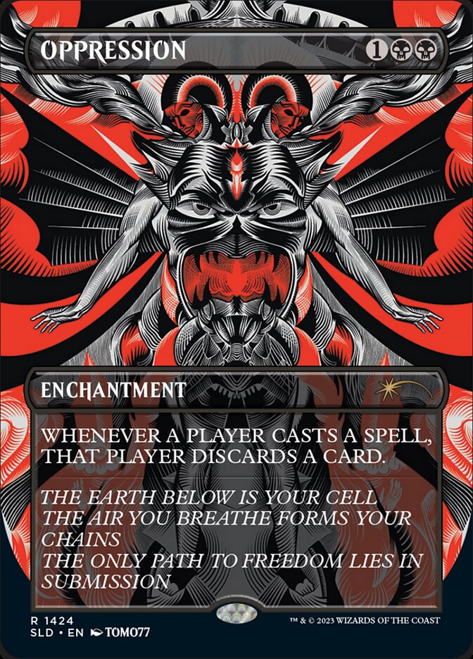 Oppression 1424 - Secret Lair Drop MTG card