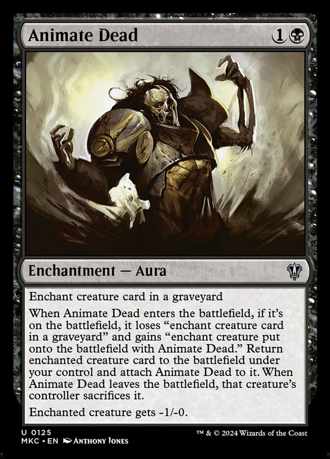 Animate Dead 125 - Murders at Karlov Manor Commander MTG card