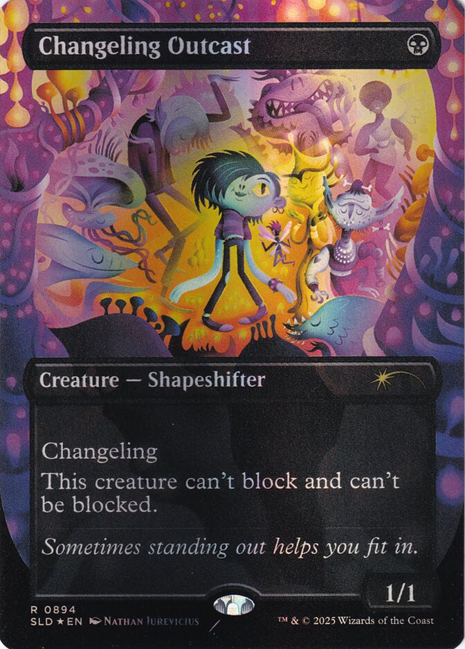 Changeling Outcast 894 - Secret Lair Drop MTG card