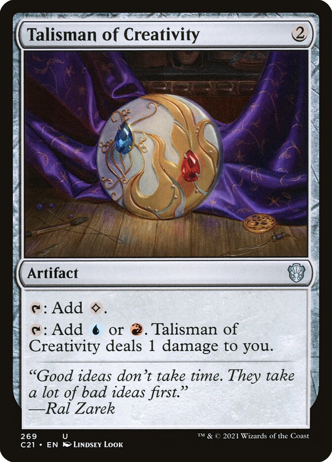 Talisman of Creativity 269 - Commander 2021 MTG card