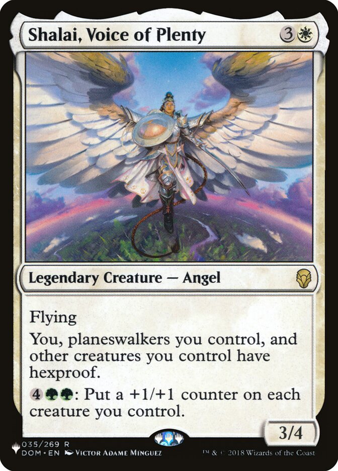 Shalai, Voice of Plenty DOM-35 - The List MTG card