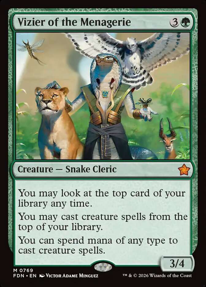 Vizier of the Menagerie 769 - Foundations MTG card