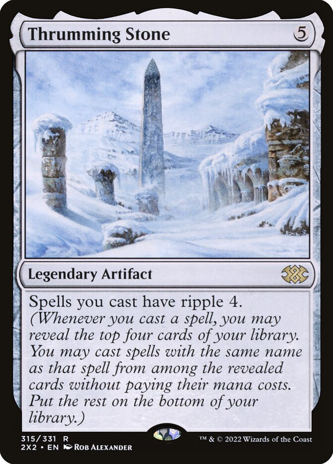 Thrumming Stone 315 - Double Masters 2022 MTG card