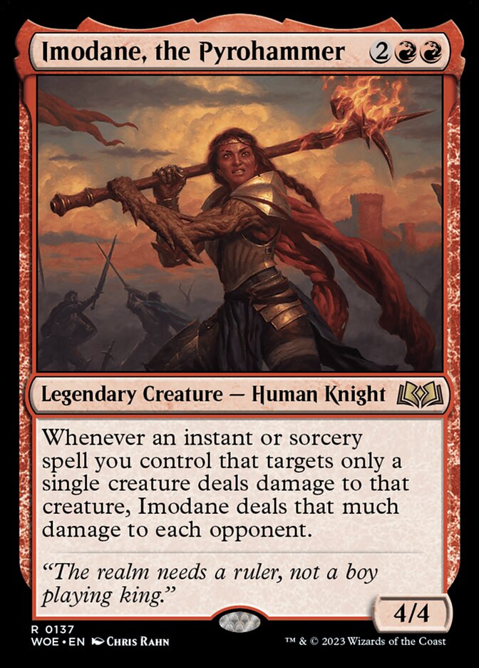 Imodane, the Pyrohammer 137 - Wilds of Eldraine MTG card