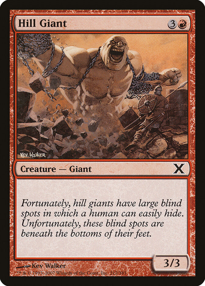 Hill Giant 212 - Tenth Edition MTG card