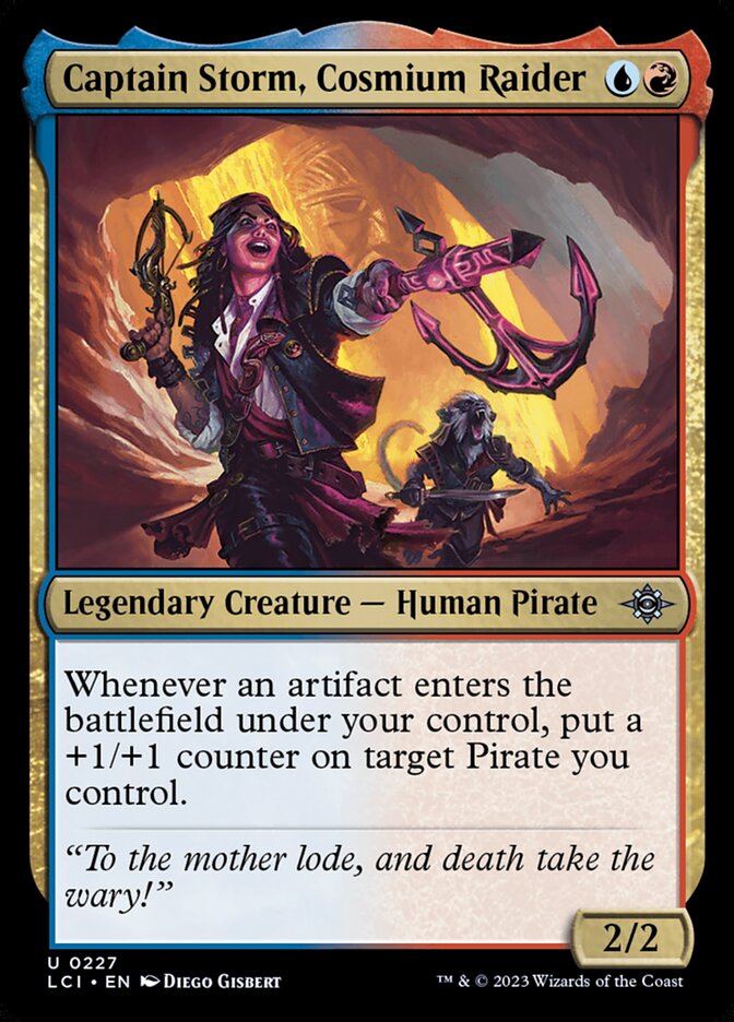 Captain Storm, Cosmium Raider 227 - The Lost Caverns of Ixalan MTG card