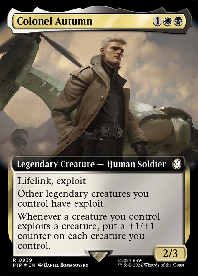 Colonel Autumn 939 - Fallout MTG card