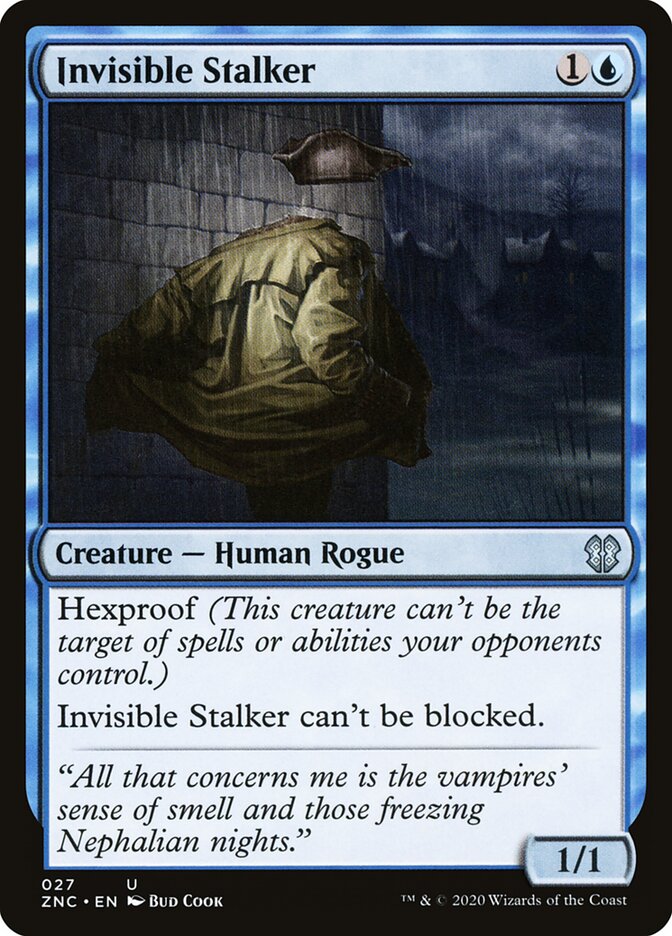 Invisible Stalker 27 - Zendikar Rising Commander MTG card