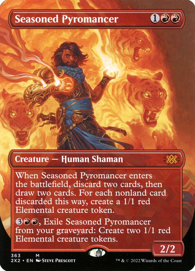 Seasoned Pyromancer 363 - Double Masters 2022 MTG card
