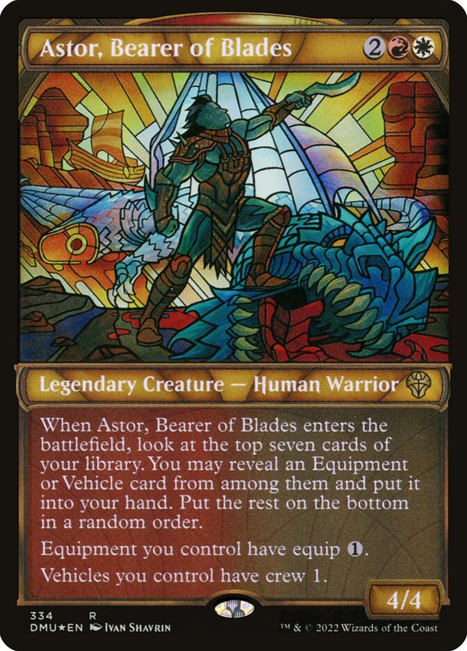Astor, Bearer of Blades 334 - Dominaria United MTG card