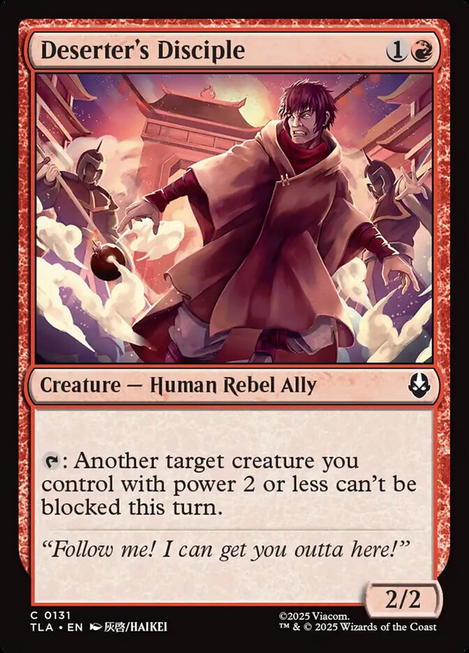 Deserter's Disciple 131 - Avatar: The Last Airbender MTG card