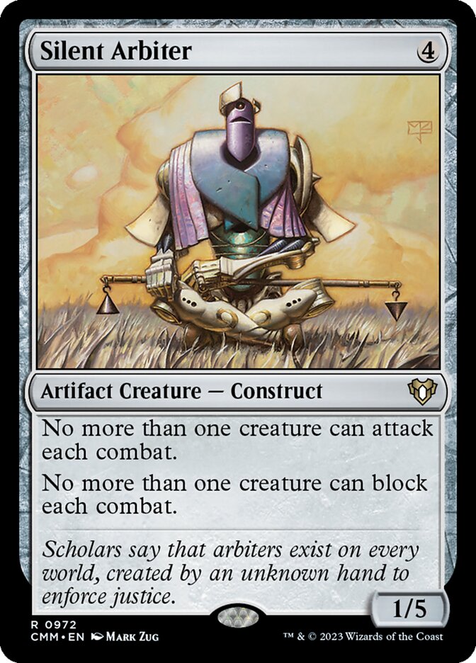Silent Arbiter 972 - Commander Masters MTG card