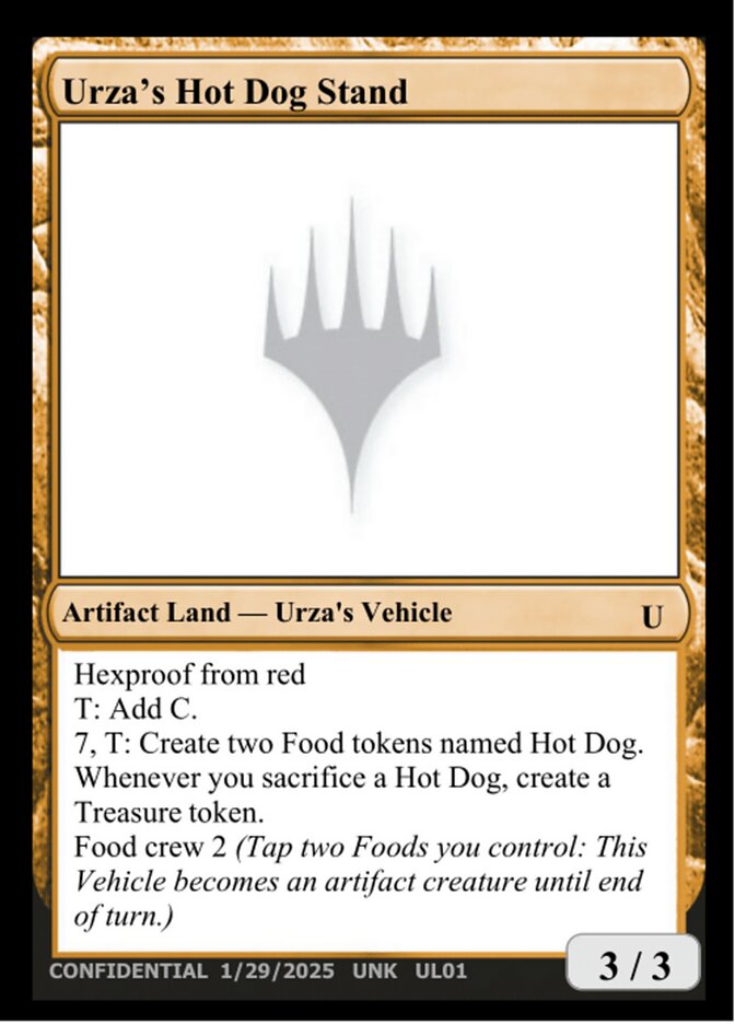Urza's Hot Dog Stand UL01b - Unknown Event MTG card