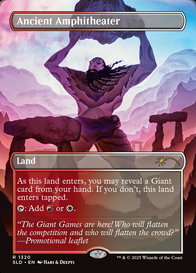Ancient Amphitheater 1320 - Secret Lair Drop MTG card