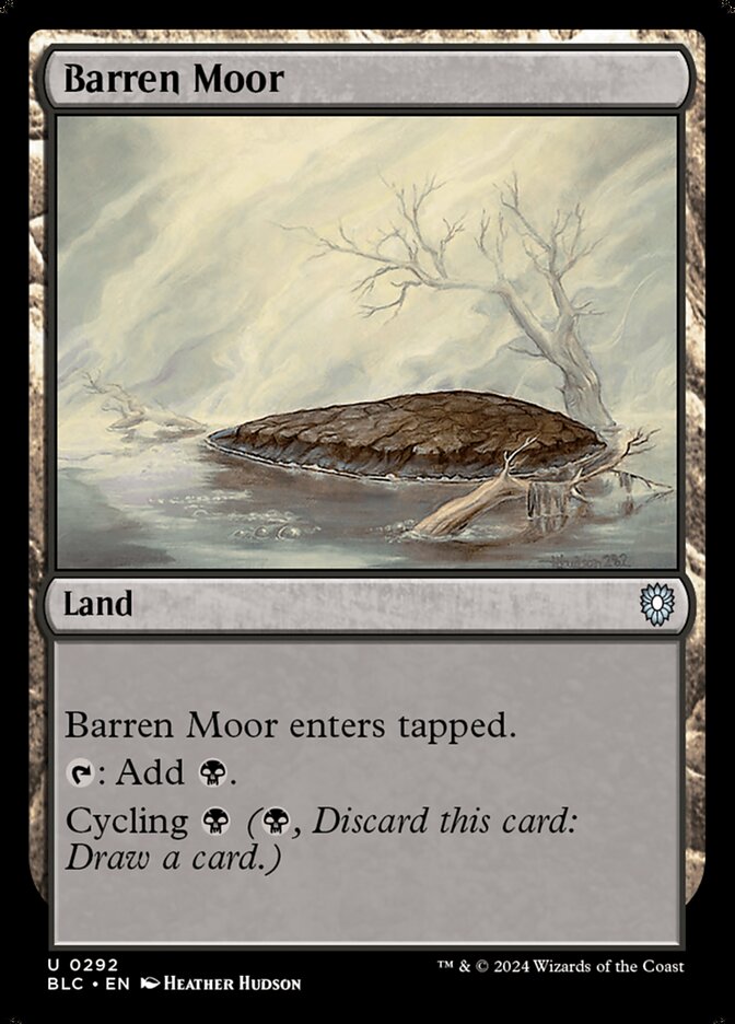 Barren Moor 292 - Bloomburrow Commander MTG card