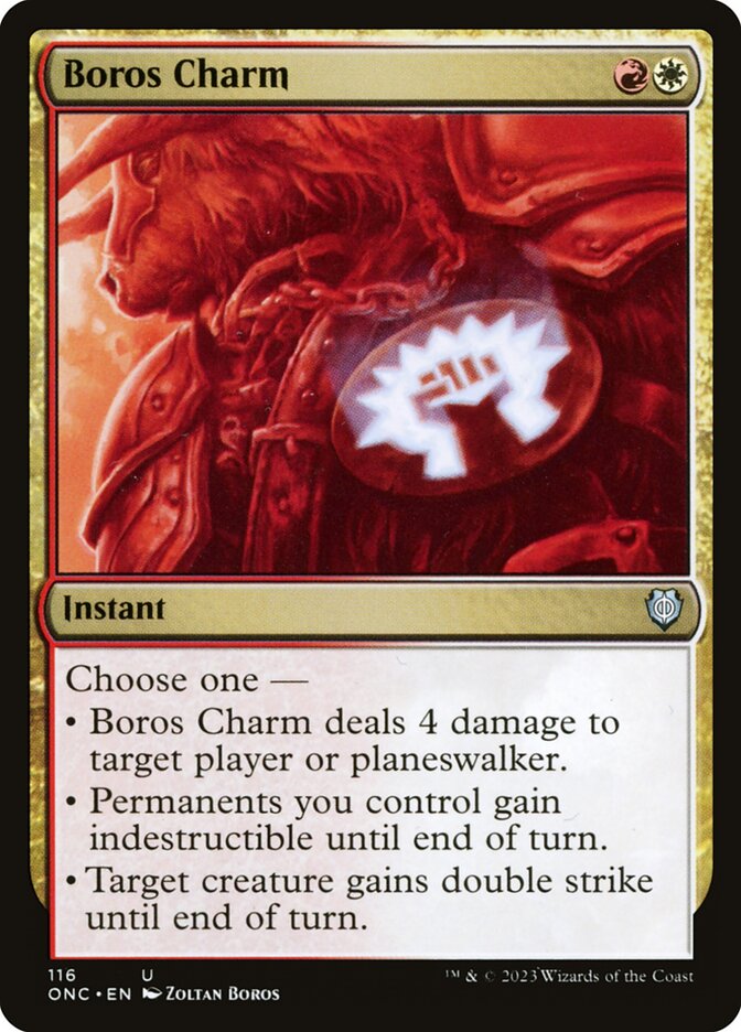 Boros Charm 116 - Phyrexia: All Will Be One Commander MTG card