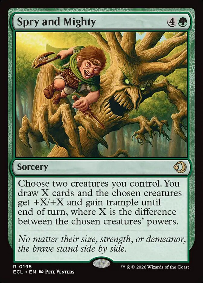 Spry and Mighty 195 - Lorwyn Eclipsed MTG card