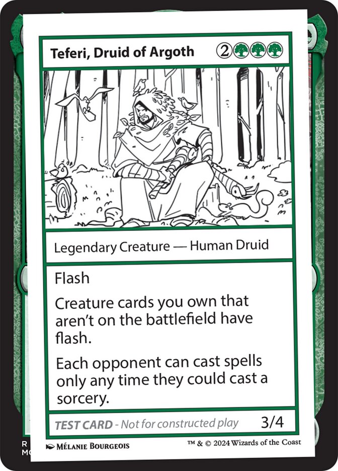 Teferi, Druid of Argoth 586 - Mystery Booster 2 MTG card