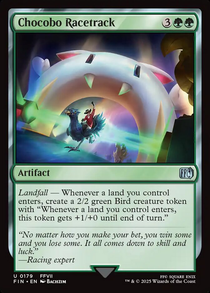 Chocobo Racetrack 179 - Final Fantasy MTG card