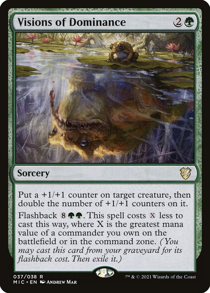 Visions of Dominance 37 - Midnight Hunt Commander MTG card