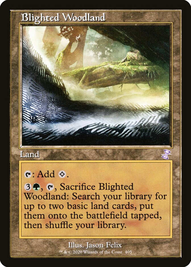 Blighted Woodland 405 - Time Spiral Remastered MTG card