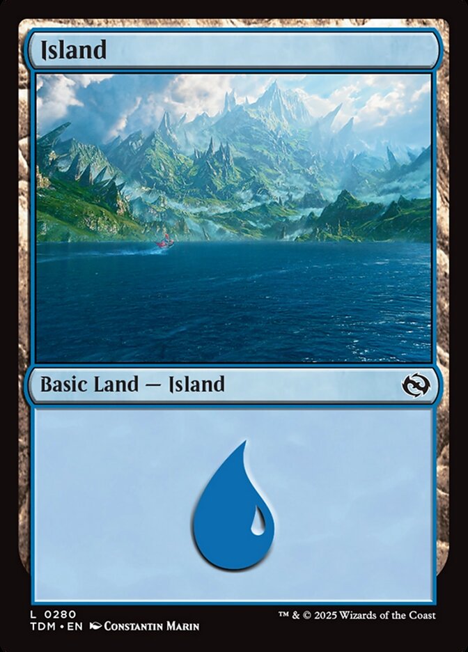 Island 280 - Tarkir: Dragonstorm MTG card