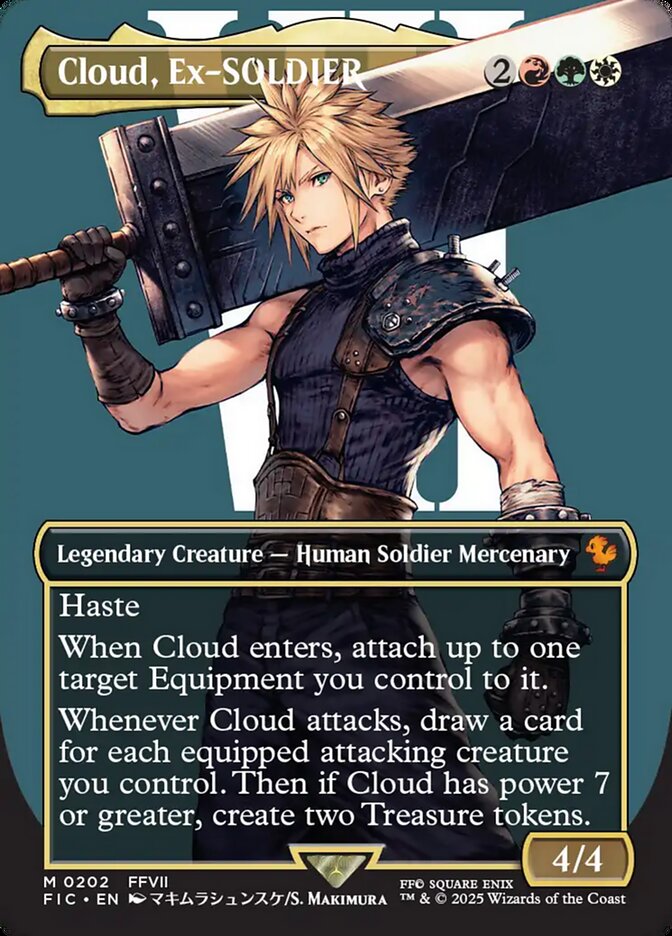 Cloud, Ex-SOLDIER 202 - Final Fantasy Commander MTG card