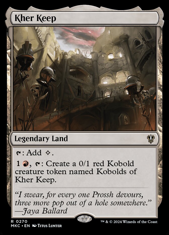 Kher Keep 270 - Murders at Karlov Manor Commander MTG card