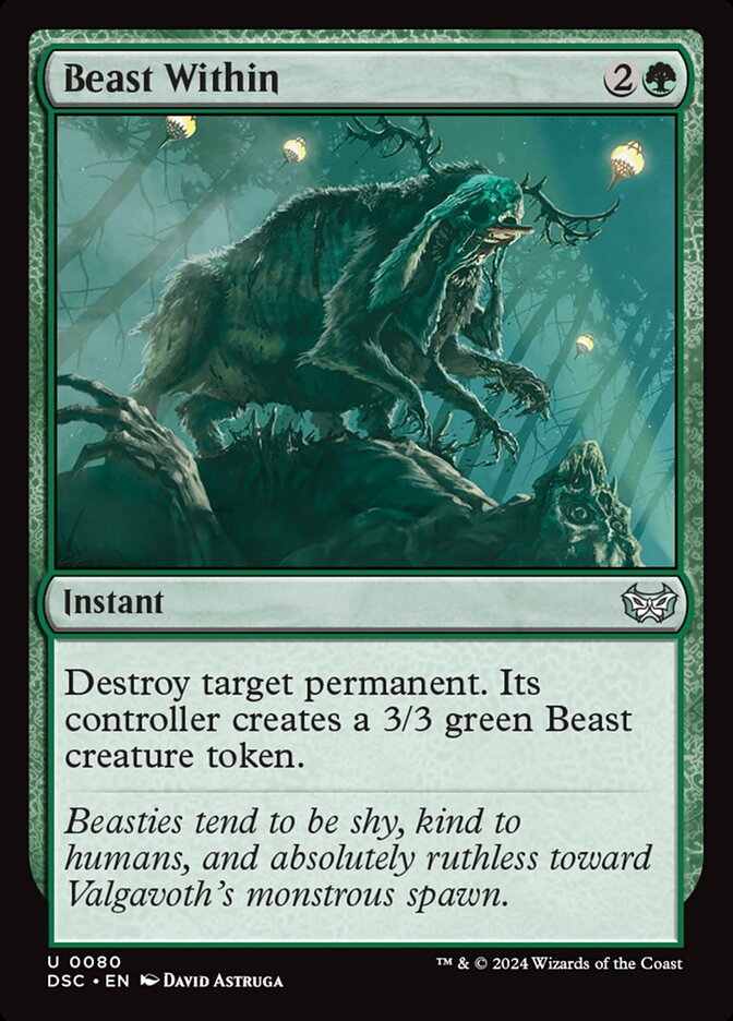 Beast Within 80 - Duskmourn: House of Horror Commander MTG card