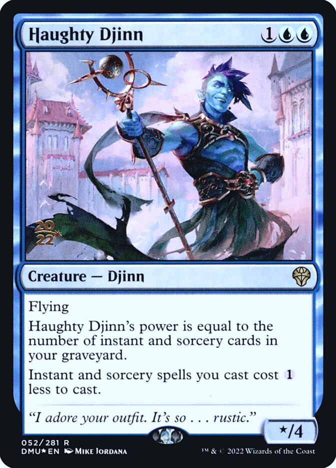 Haughty Djinn 52s - Dominaria United Promos MTG card