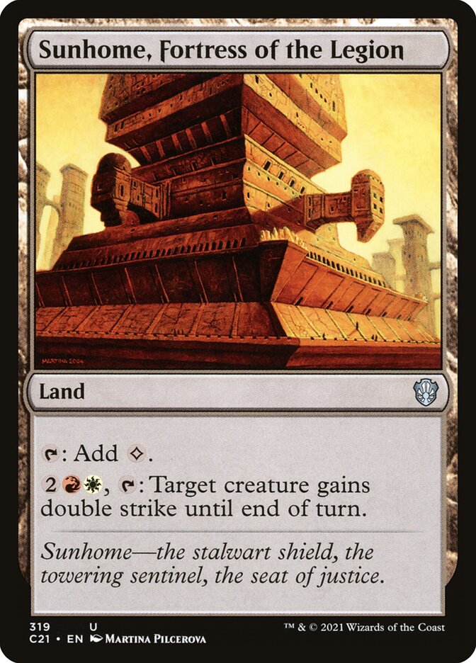 Sunhome, Fortress of the Legion 319 - Commander 2021 MTG card