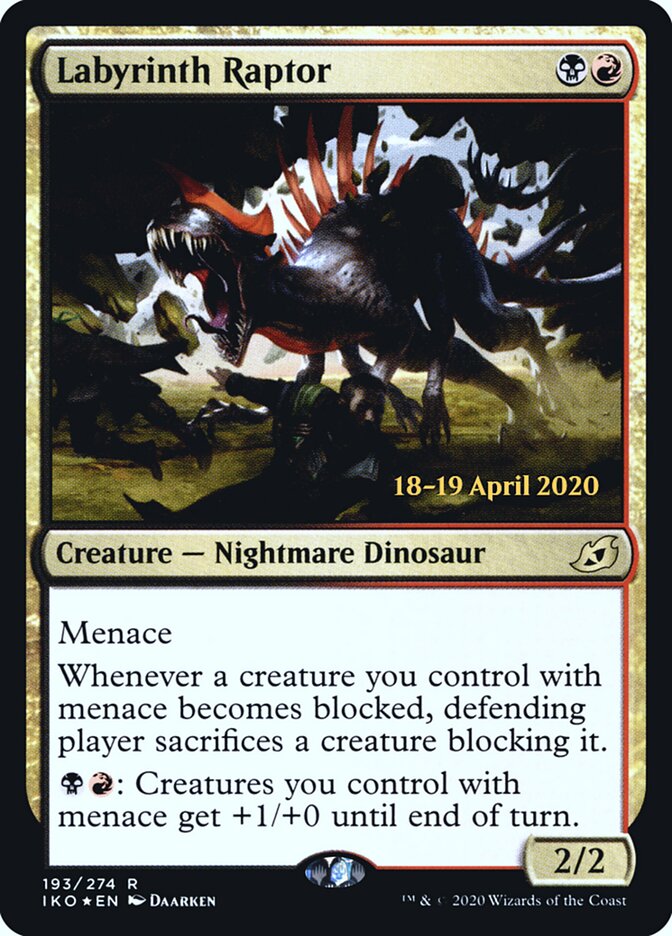 Labyrinth Raptor 193s - Ikoria: Lair of Behemoths Promos MTG card