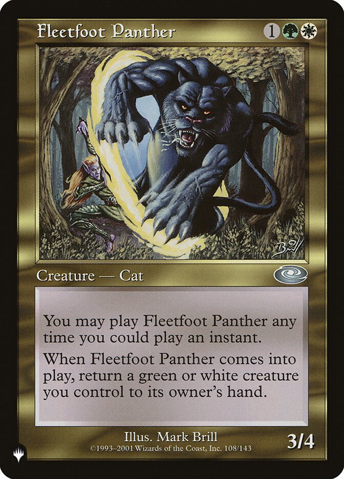 Fleetfoot Panther PLS-108 - The List MTG card