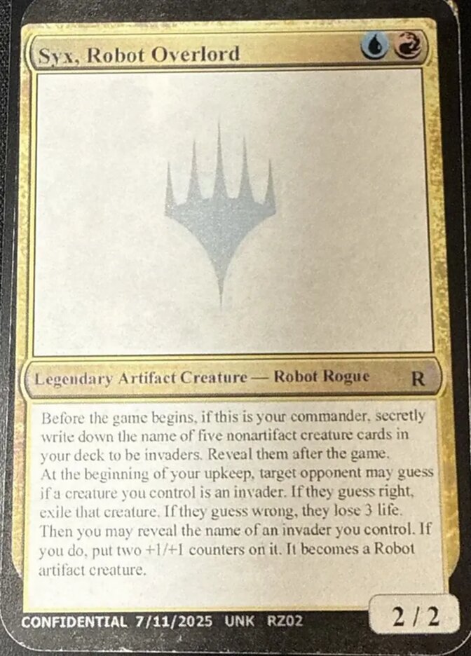 Syx, Robot Overlord RZ02f - Unknown Event MTG card