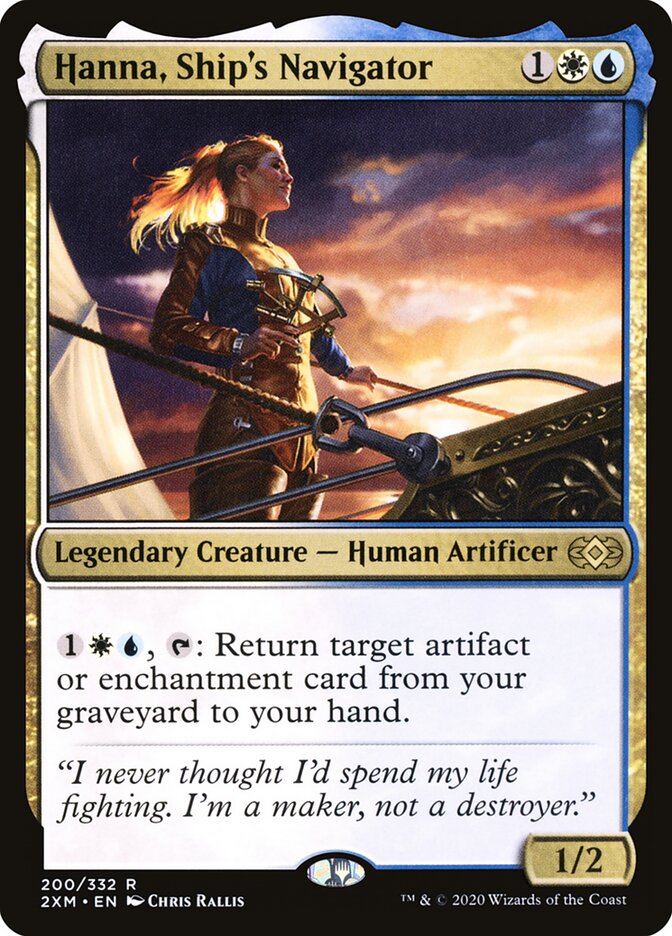 Hanna, Ship's Navigator 200 - Double Masters MTG card